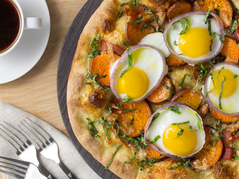 Sweet Potato Breakfast Pizza