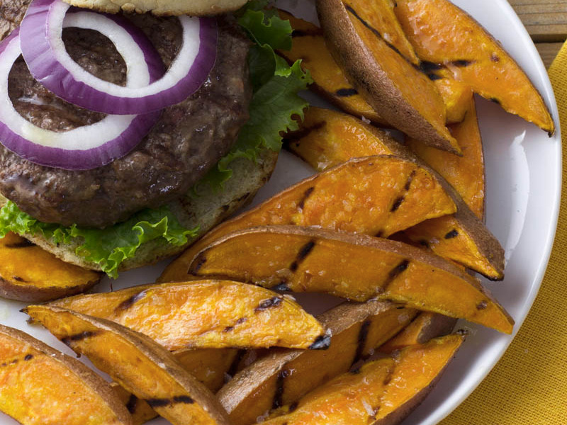 Grilled Sweet Potato Wedges