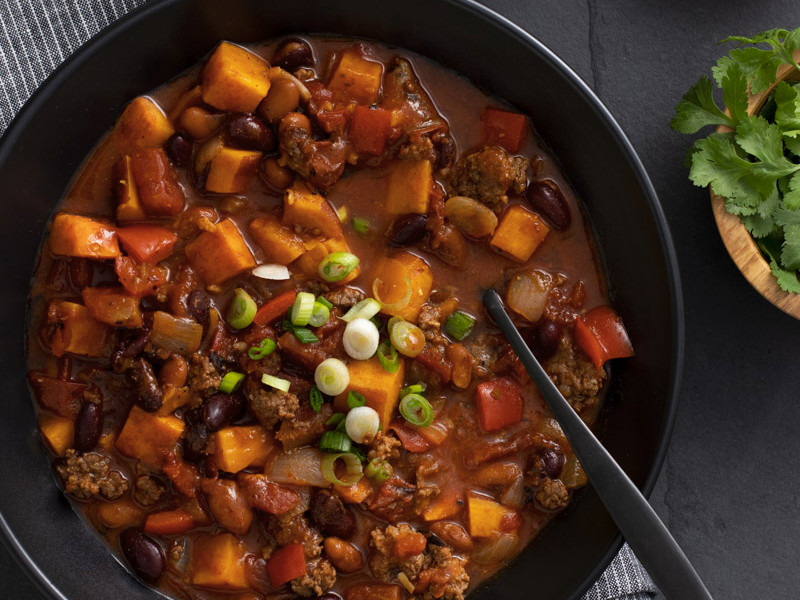 Hearty, Healthy Sweet Potato Chili