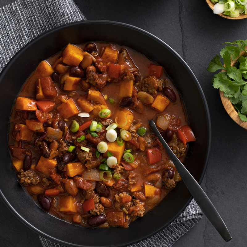 Recipe Info Hearty, Healthy Sweet Potato Chili