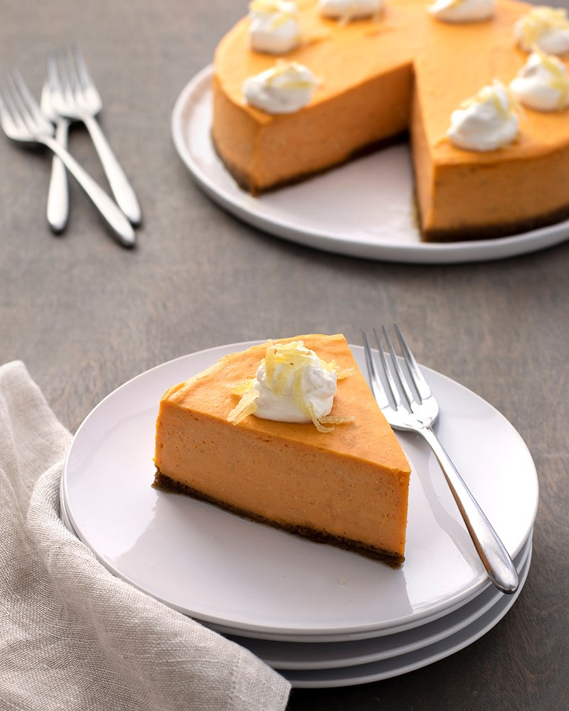 Recipe Info Sweet Potato Cheesecake with Gingered Whipped Cream