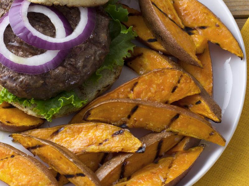  Grilled Sweet Potato Wedges