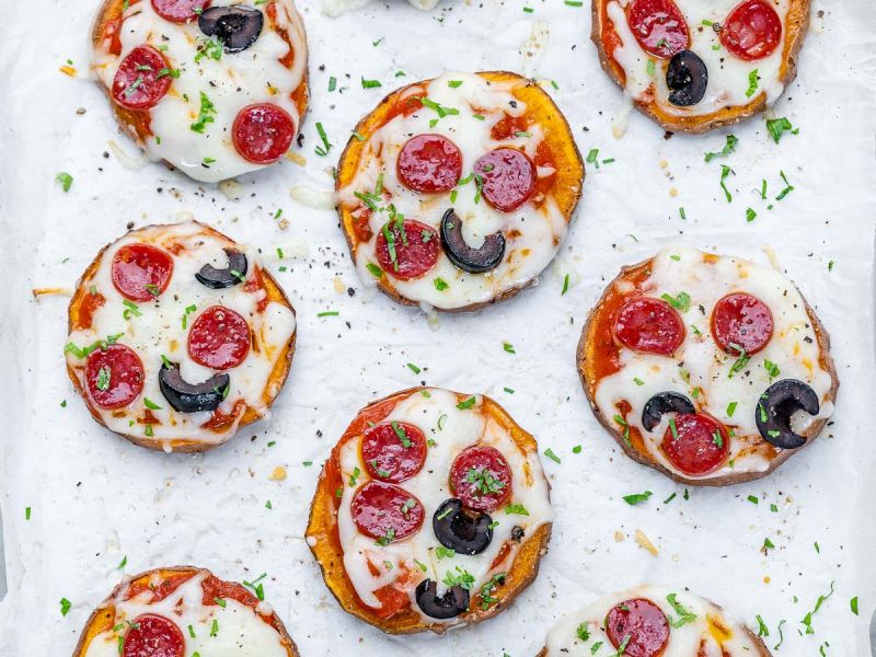 Sweet Potato Pizza Snacks