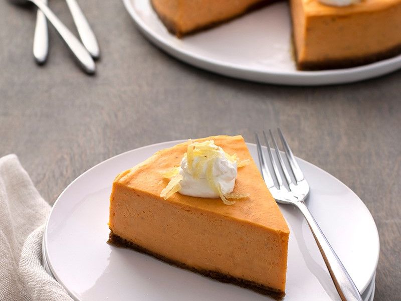  Sweet Potato Cheesecake with Gingered Whipped Cream