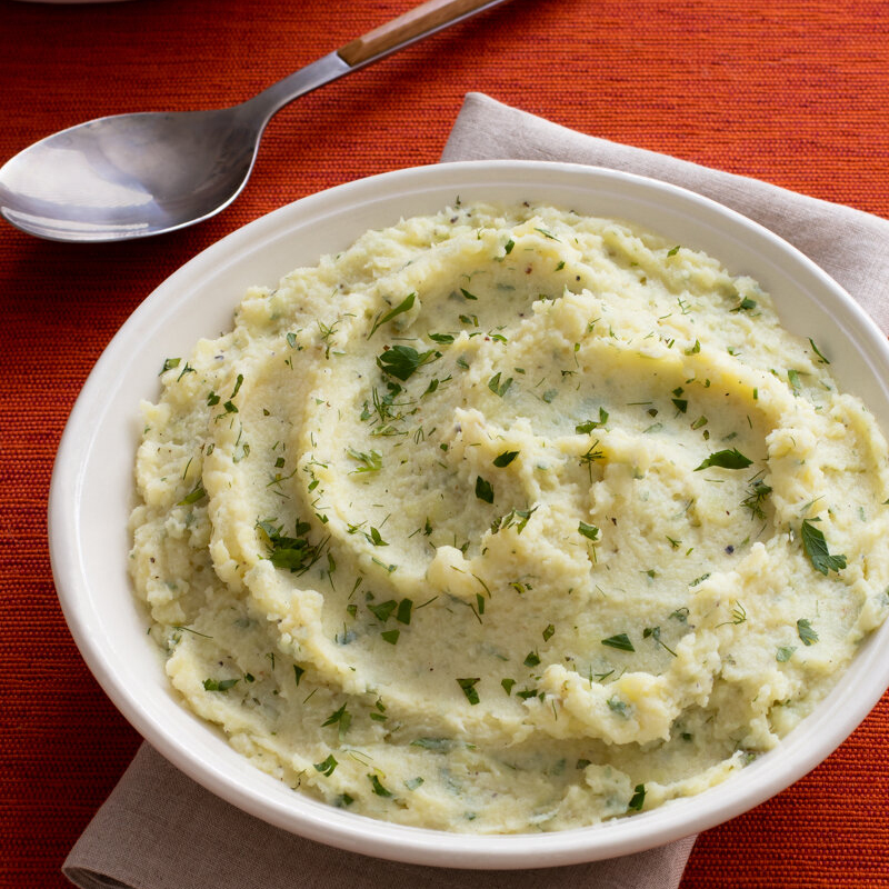 Recipe Info Buttermilk Mashed Sweet Potatoes with Fresh Herbs