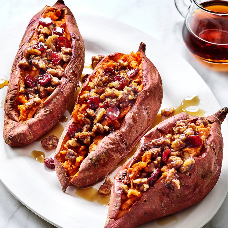 Recipe Info Walnut and Cranberry Stuffed Sweet Potatoes