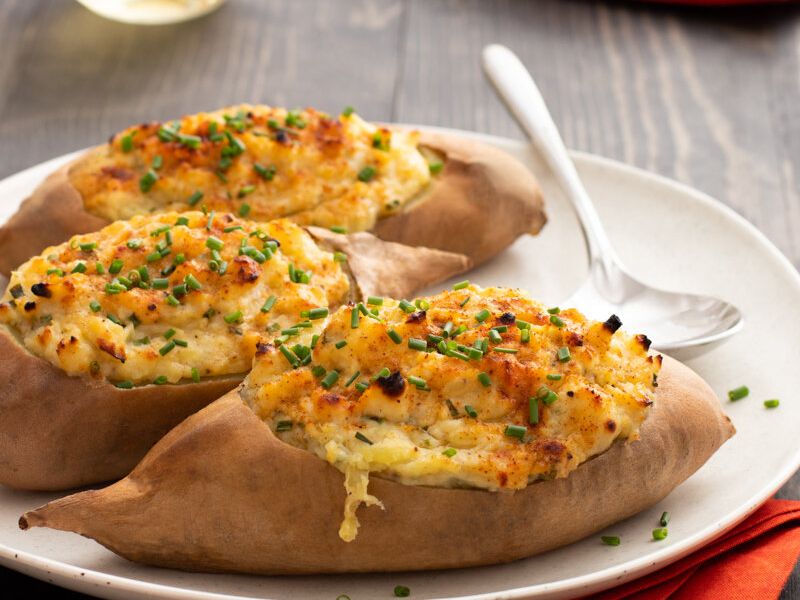  Twice-Baked Sweet Potatoes