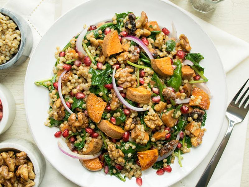  Sweet Potato, Sorghum, and Pomegranate Salad